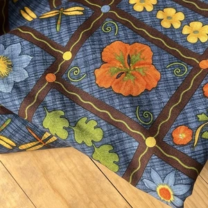 Debbie Mumm für Joann Stoffe Blumen Baumwollstoff 4 Yards Erdton Stoff - Bild 1 von 9
