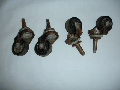 LOTE DE COLECCIÓN 4 RUEDAS METÁLICAS.SIN DEFECTOS, 1,5 PULGADAS DE DIÁMETRO/RUEDA.TOPS OXIDADOS Foto 1 de 3