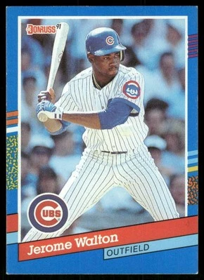 1991 Donruss #72 Jerome Walton Chicago Cubs Baseball Card - Image 1 of 2