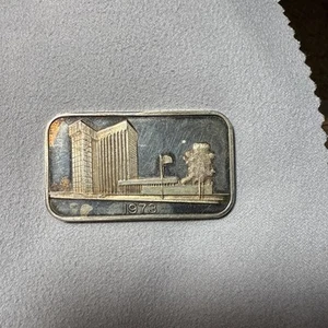 1973 Madison Mint Middlesex Bank Massachusetts 1 oz. Silver Art Bar - Picture 1 of 4