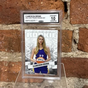 Cameron Brink 2024 Leaf Prized Rookie CCG 10 Sparks Rookie - Bild 1 von 2