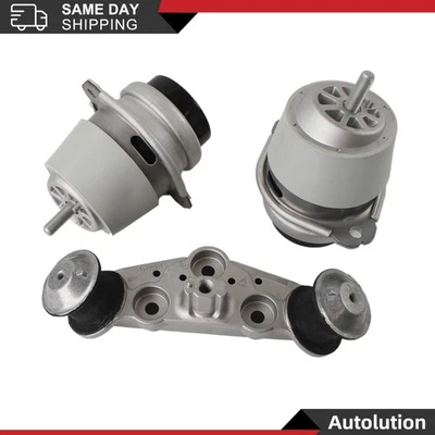 3PCS Engine Motor Mounting + Transmission Mount For Porsche Panamera 2011-16 - Imagem 1 de 4