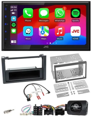 JVC Bluetooth USB Lenkrad 2DIN DAB Autoradio für Saab 9-3 2008-2012 - Bild 1 von 4