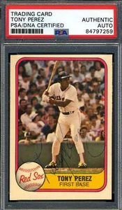 Tony Perez PSA DNA Signed 1981 Fleer Autograph - Picture 1 of 1
