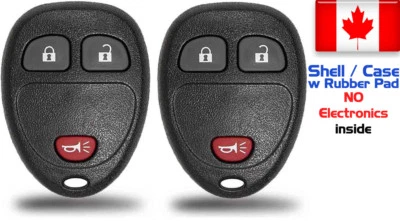 2x Llavero sin llave de repuesto nuevo para Cadillac Chevrolet GMC Buick - solo carcasa Foto 1 de 2