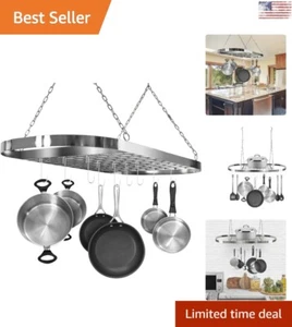 Compact Multi-Purpose Ceiling Pot and Pan Rack - Space-Saving - Versatile - Picture 1 of 10