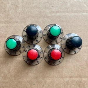 Set of x6 Dallas Arbiter Soundcity mk3 / mk4 smartie knobs - 120 L100 L200 - Picture 1 of 2