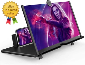 16" Screen Magnifier for Cell Phone – 3D HD Magnifing Screen Enlarger Projector - Picture 1 of 12