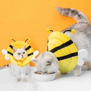 Cat Recovery Collar Pet Cone Collar Soft Protective Cute Elizabethan Collar - Picture 1 of 20