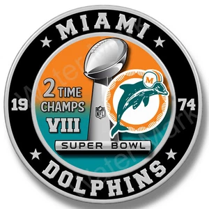 Miami Dolphins Super Bowl Champs 1974 Vinyl Sticker / Decal Truck Windows - Picture 1 of 2