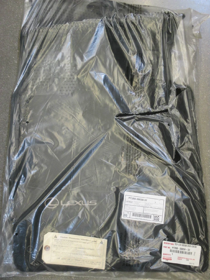 LEXUS OEM FACTORY FLOOR MAT SET 2006-2007 GS430 / 2008-2011 GS460 (2WD) (EBONY) - Image 1 of 1
