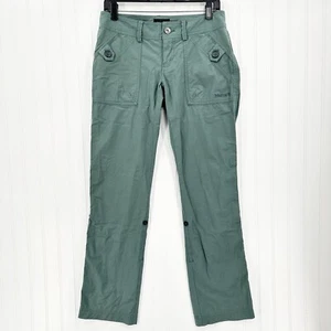 Marmot Pants Womens 4 Ginny Convertible Green Hiking Roll Up Gorpcore *Spot - Picture 1 of 15