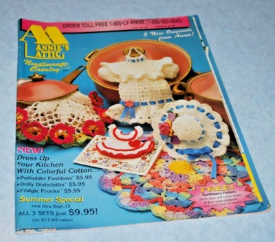 Annie's Attic Needlecraft Catalog #71 Summer Crochet Plastic Canvas FREE SHIP - Image 1 of 4