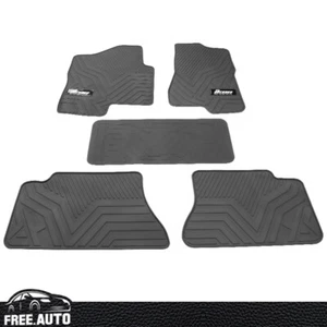 Floor Mats Fits 99-06 Chevy Silverado 1500 Crew Cab Latex All Weather Gray 5PCS - Bild 1 von 8