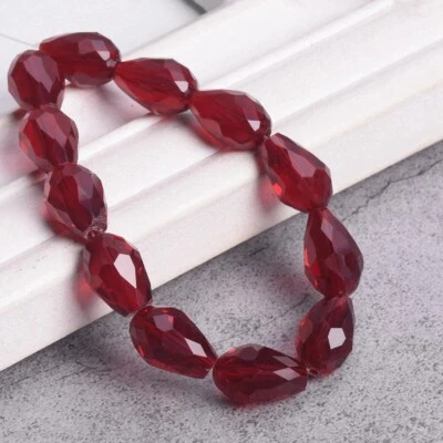 Lágrima 5x3mm 7x5mm 12x8mm 15x10mm 18x12mm Cristal Facetado Vidrio Cuentas Sueltas Foto 1 de 3