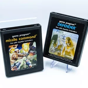 Missile Command & Defender Atari 2600 | Cartridges Only | Tested & Working - Picture 1 of 2