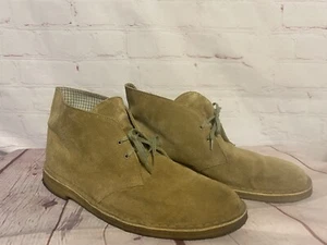 Clark’s Originals Bushacre Desert Boot Brown Suede Chukka Crepe Sole Shoes Sz 14 - Picture 1 of 20