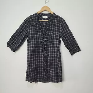 Country Road Dress Womens Small S Grey Check Long Sleeve Sheath - Picture 1 of 10