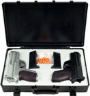 New CYMA Twin Spring Airsoft Dual Pistol Combo Pack Set Hand Gun W/Case 6Mm BB