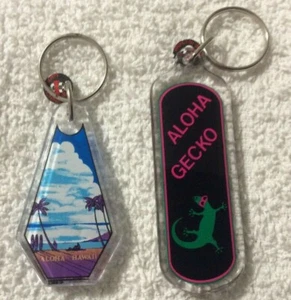 HAWAII Keychain Souvenir Key Ring - 2 keychains - Foto 1 di 2