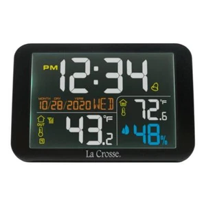 Alarm Clock Color Wireless Weather Backlight Compact Foreign Language USB Port - Picture 1 of 7
