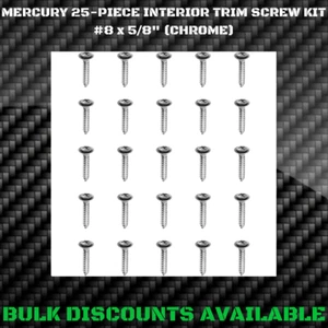 1956+ Mercury Medalist Interior Panel Dash Bezel Pillar Molding Trim CHROME OEM  - Picture 1 of 3