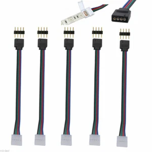 10Pcs 4Pin Male Female Connector Wire Cable For 3528 5050 RGB LED Strip Light - Picture 1 of 12