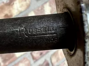 Antik Russell Holzgriff Messerschärfer Stahl Vintage 12 Zoll & 16 3/4 Zoll Insgesamt - Bild 1 von 14