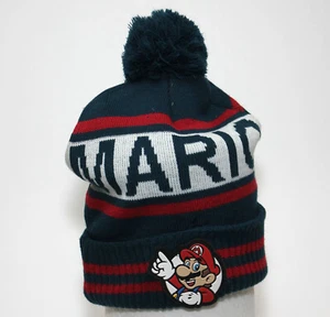 Official Nintendo Super Mario Brothers Ski Cap Hat Black/Red/White - OSFM - Picture 1 of 6