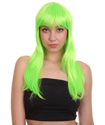 Adult Women Glamour Collection Sexy Cosplay Party Lime Wig HW-674A - Image 1 of 4