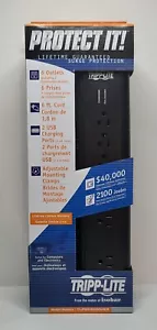 TRIPP LITE TLP606DMUSB Überspannungsschutzleiste 6 Steckdosen (schwarz) *SIEHE BESCHREIBUNG* - Bild 1 von 5