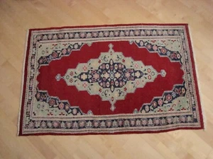 Orient-Teppich ( Gebetsteppich ) Nr.6095 Kashan Pak,96X63 cm,Reine Schurwolle - Bild 1 von 7