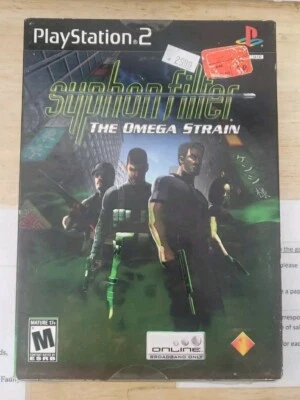 Syphon Filter The Omega Strain PS2 Sony Playstation 2 New Black Label Slip Cover - Image 1 of 3