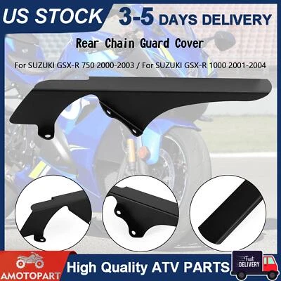 Cubierta protectora de cadena de piñón para Suzuki GSXR 1000 GSX-R 750 2000-2003 negra CA Foto 1 de 4