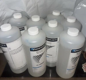 VideoJet Make-Up Fluid 5 Quarts Qt 16-1060QP EXP Feb 2026 Lot Of 8 - Picture 1 of 3