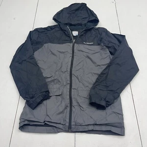 Columbia Rain Zilla Gray Black Zip Up Jacket Youth Boys Size XL - Picture 1 of 7