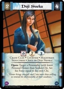 Legend of the Five Rings L5R CCG IvE Ivory Edition Doji Soeka FOIL - Picture 1 of 1