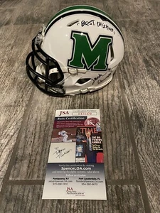 JACK LENGYEL SIGNED SPEED MARSHALL THUNDERING HERD MINI HELMET JSA COA AUTOGRAPH - Picture 1 of 3