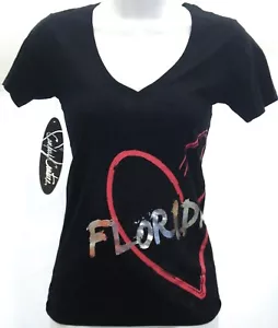 Florida Gators NCAA Ladies Short Sleeve T-Shirt Campus Couture Black - Picture 1 of 1