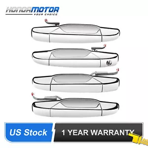 4X Front Rear Exterior Car Door Handles for 07-13 Chevy Silverado GMC Sierra New - Picture 1 of 10