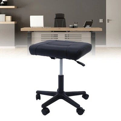 Footrest Footstool Ergonomic Adjustable Height Rolling Swivel Stool for Office - Image 1 of 4