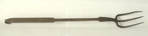 Antique Pennsylvania Wrought Iron Signed & Dated Fork Hearth Cooking Utensil - Picture 1 of 6