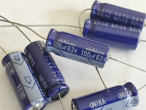 5pcs 100uF 63V Axial Electrolytic Aluminum Capacitor 100mfd 63VDC - Picture 1 of 1
