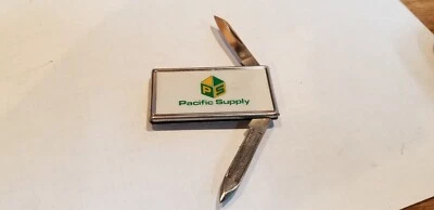 Navaja de bolsillo vintage Barlow b60 con clip para dinero Pacific Supply  Foto 1 de 3
