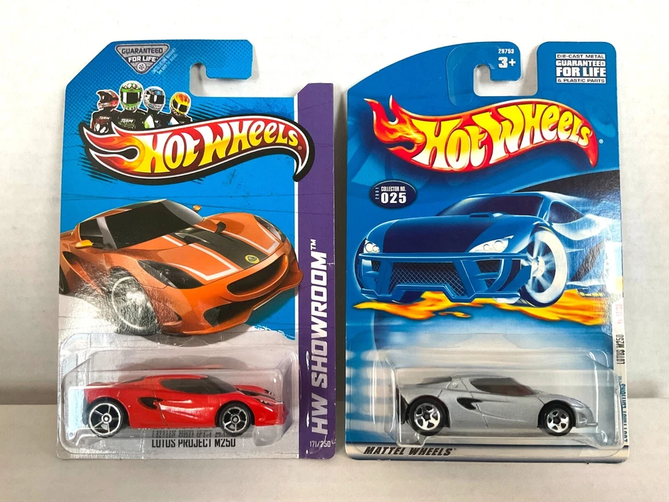 Hot Wheels LOTUS M250 лот из 2! 2001 #025 первое издание и 2013 #171 оранжевый - Изображение 1 из 4