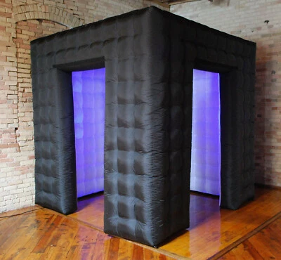 Cubo inflable LED para cabina de fotos de 8 pies para fiestas eventos de boda Foto 1 de 4