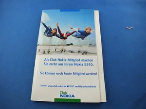 Oryginalna instrukcja obsługi Nokia 5510 książka niemiecka instrukcja telefon komórkowy nowa - Zdjęcie 1 z 4