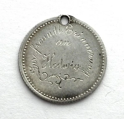Germany Love Token - Zur Freundl. Memoria de Hedwig” 16,4mm. LL9.2 Foto 1 de 2