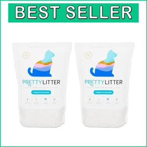 Health Monitoring Unscented Crystal Cat Litter, Non-Clumping - 6LB Pack of 2 - Picture 1 of 8