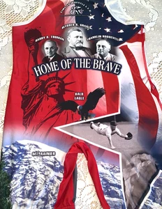 Brute Patriotic Erwachsene Herren Wrestling Singlet XL USA amerikanische Symbole Flagge Vintage - Bild 1 von 24